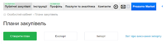 Як роздрукувати річний план з Прозоро