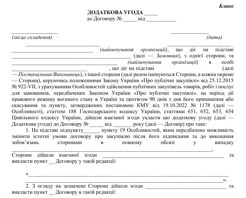 додаткова угода до договору зразок додаткова угода до договору зразок