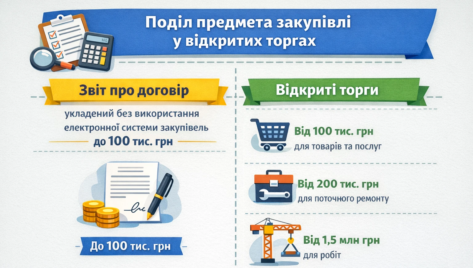 Поділ предмета закупівлі