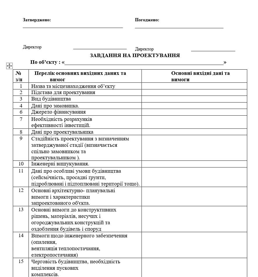 Завдання на проектування