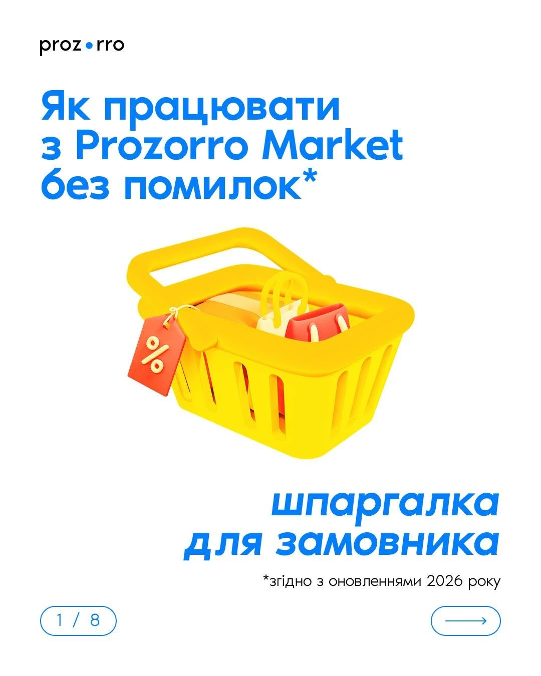 Prozorro Market у 2026 році: покрокова шпаргалка для замовника